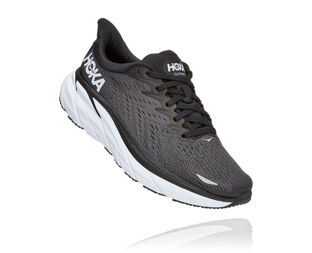 Hoka One One Clifton 8 Wides Dam Svarta/Vita - SE-2786684